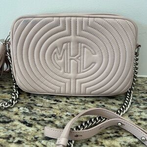 Michael Kors Collection Pink Quilted Crossbody Bag